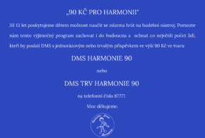 90 Kč pro Harmonii